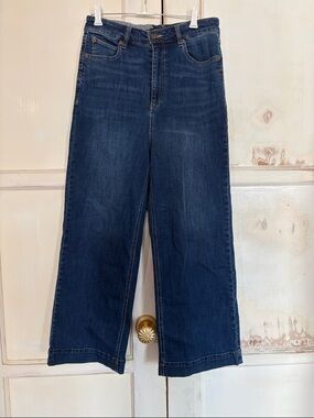 Volcom Dark Blue Wide Leg Jeans
